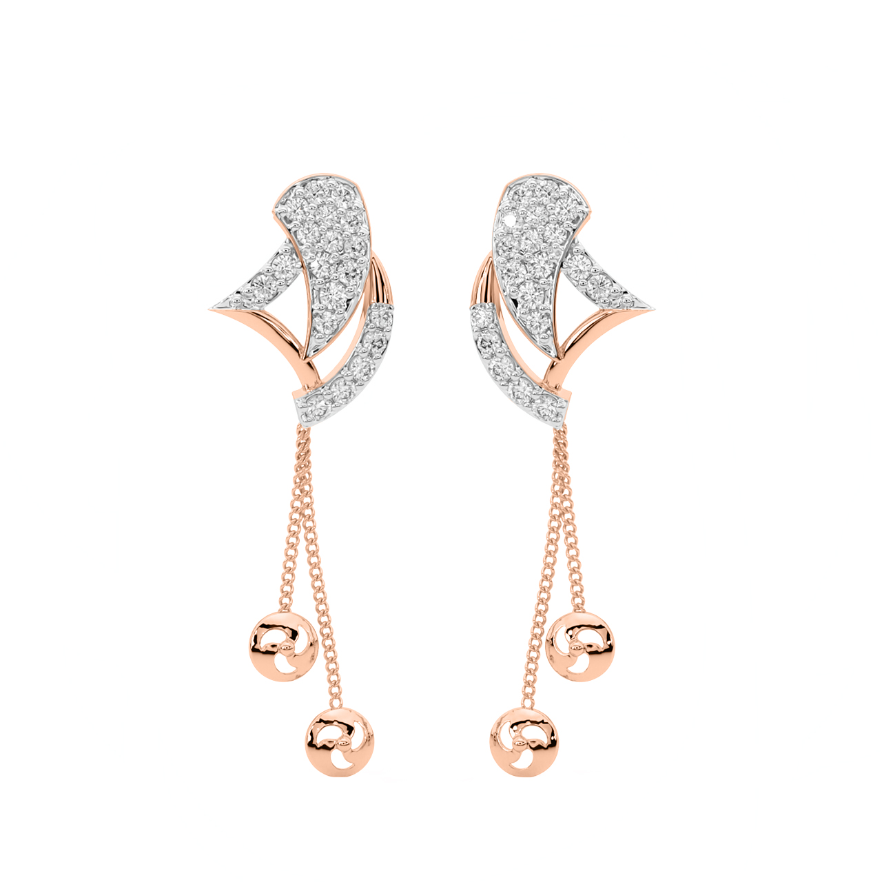 Hansen Round Diamond Earrings