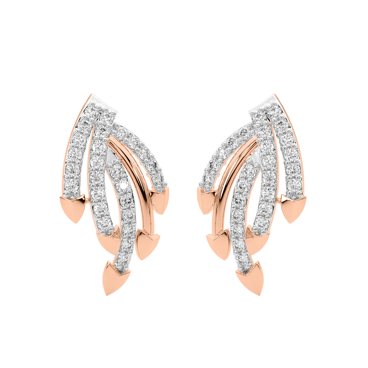 Alpin Round Diamond Stud Earrings