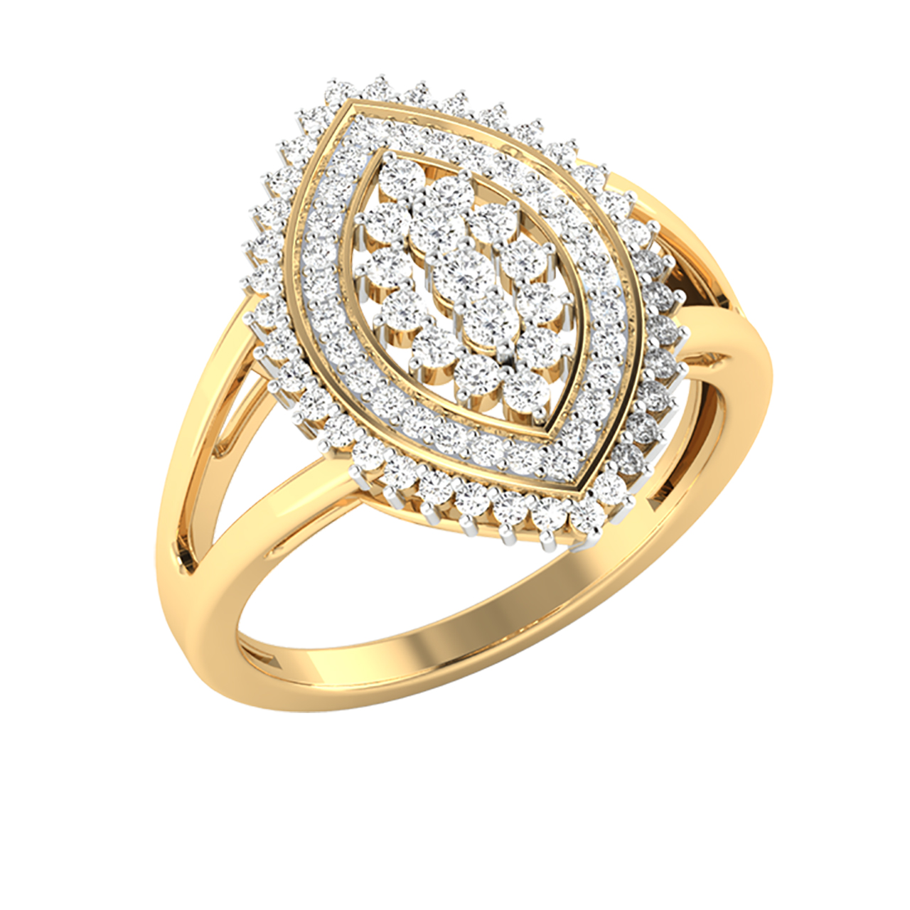 Ivory Round Diamond Engagement Ring