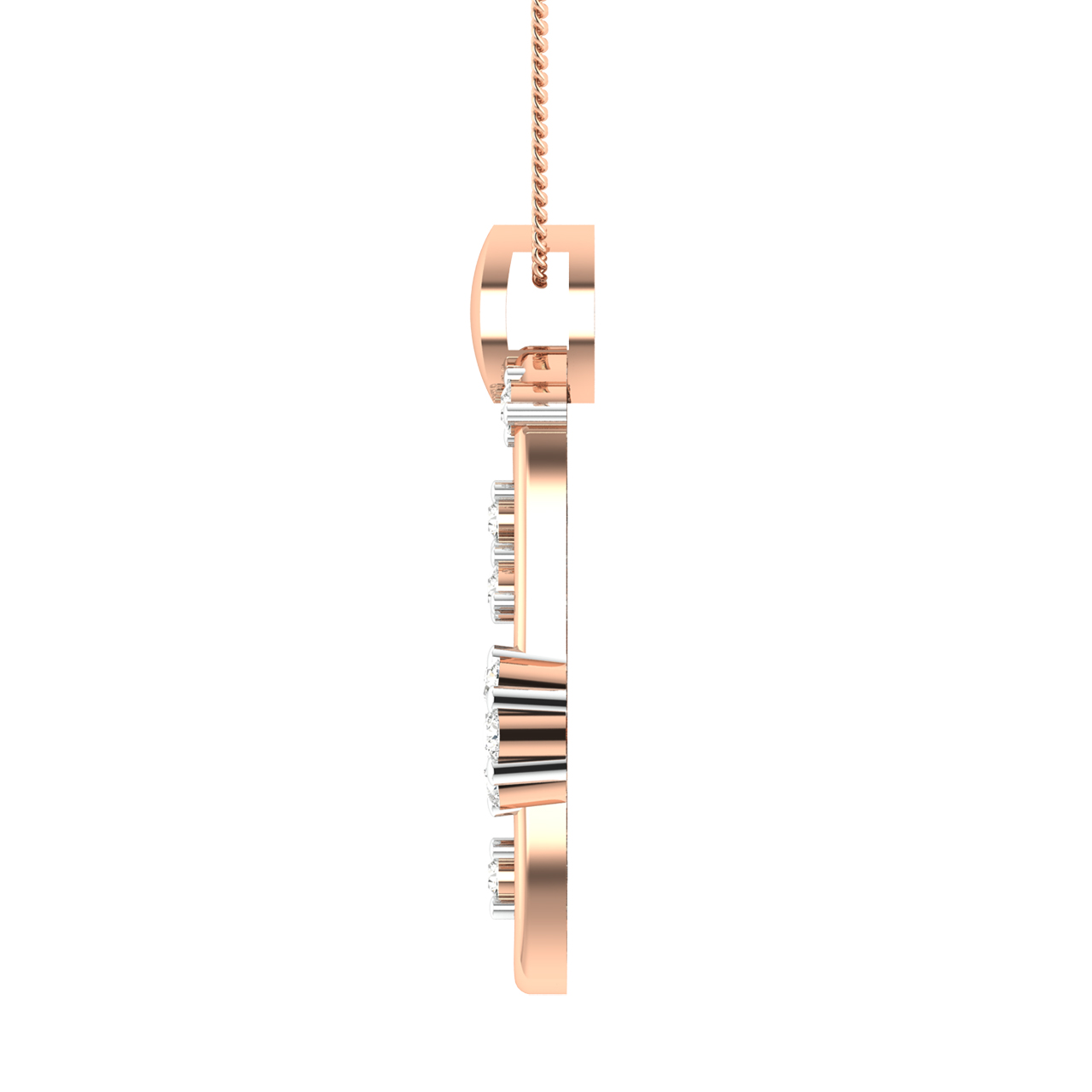 Melker Round Diamond Office Wear Pendant