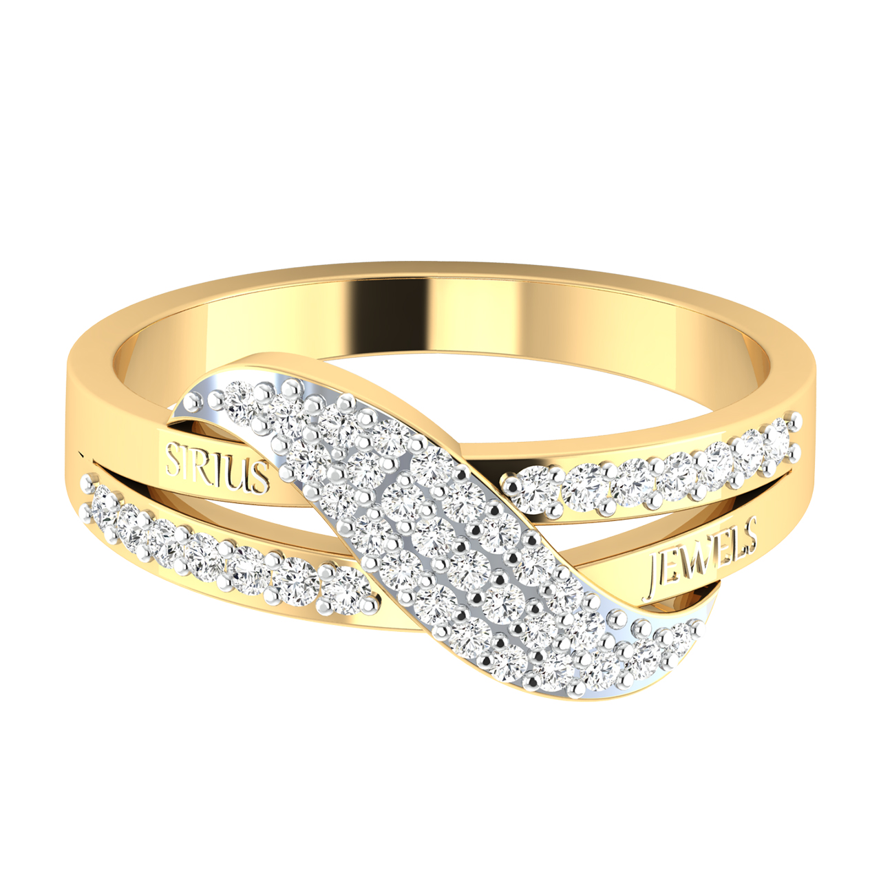 The Customized Name Diamond Ring