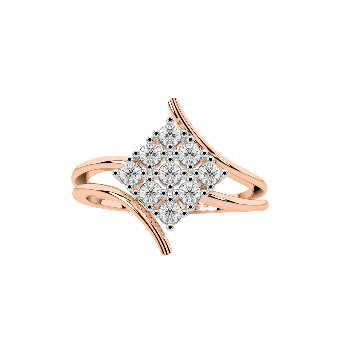 Amida Round Diamond Engagement Ring