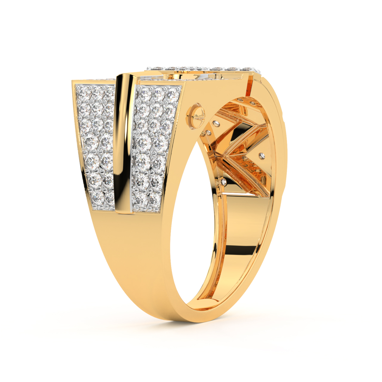 Regal Diamond Ring For Men