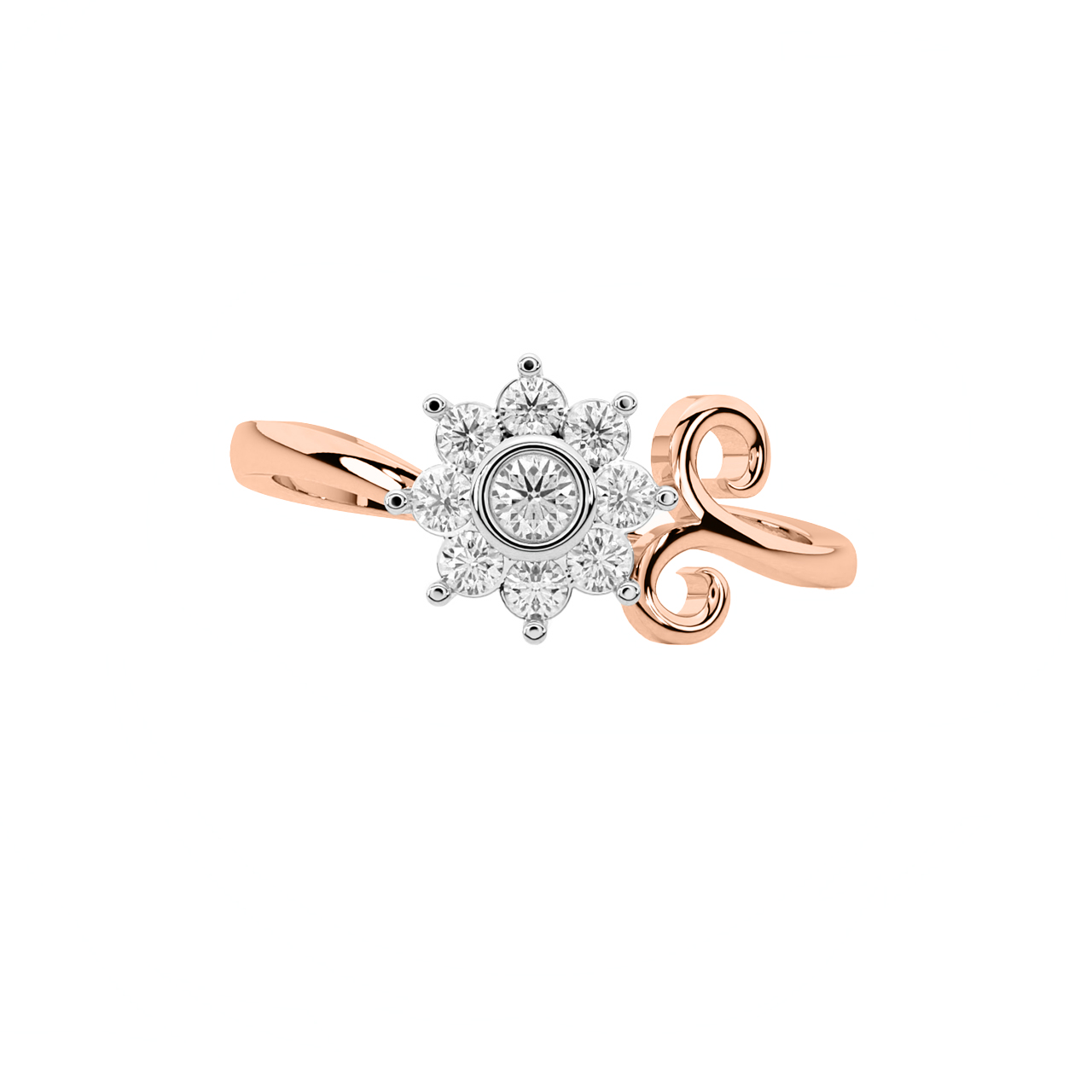 Mikia Round Diamond Engagement Ring