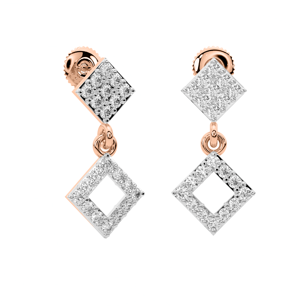 Josey Round Diamond Earrings