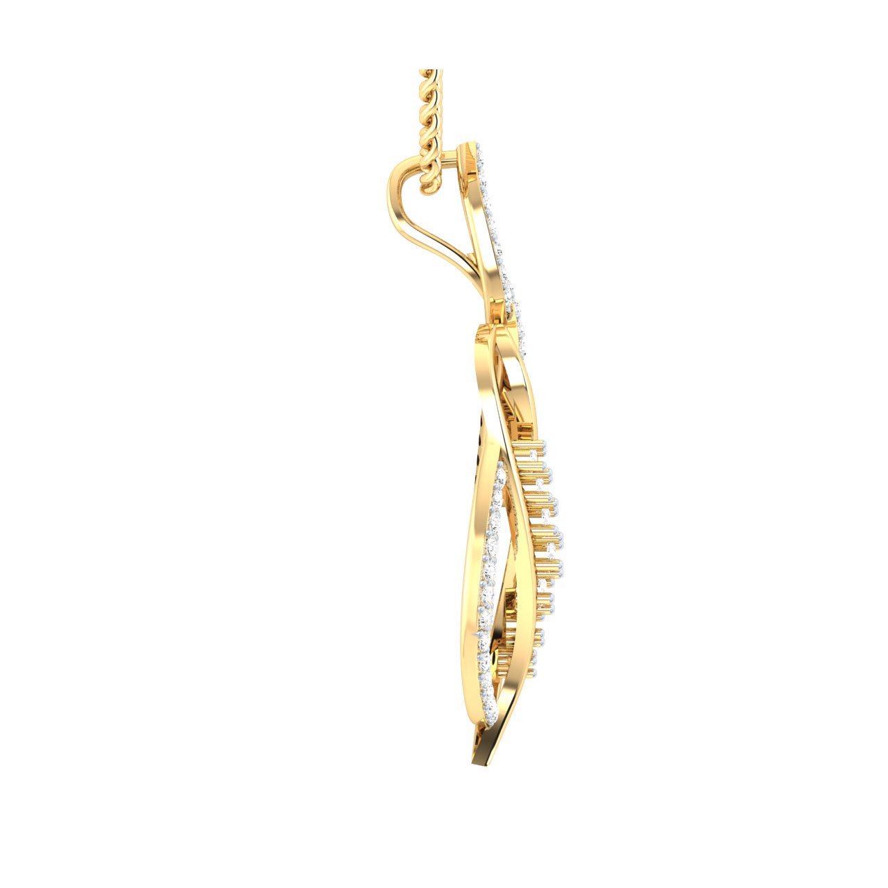 Adisree Round Diamond Office Wear Pendant