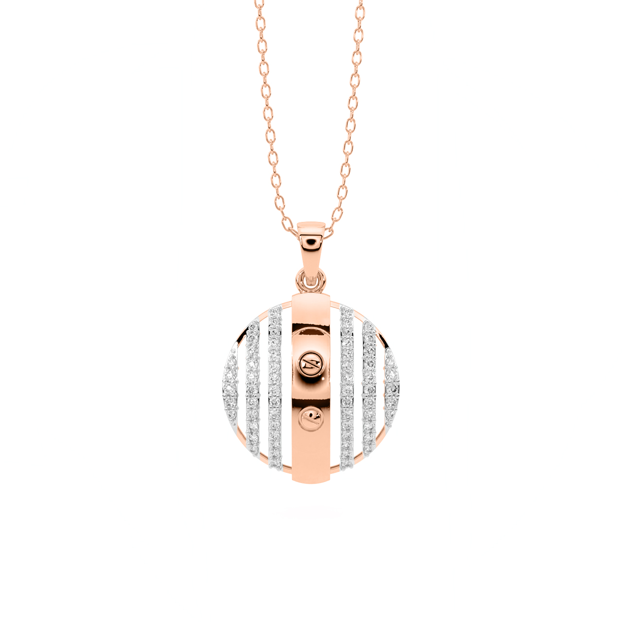 Faina Round Diamond Office Wear Pendant