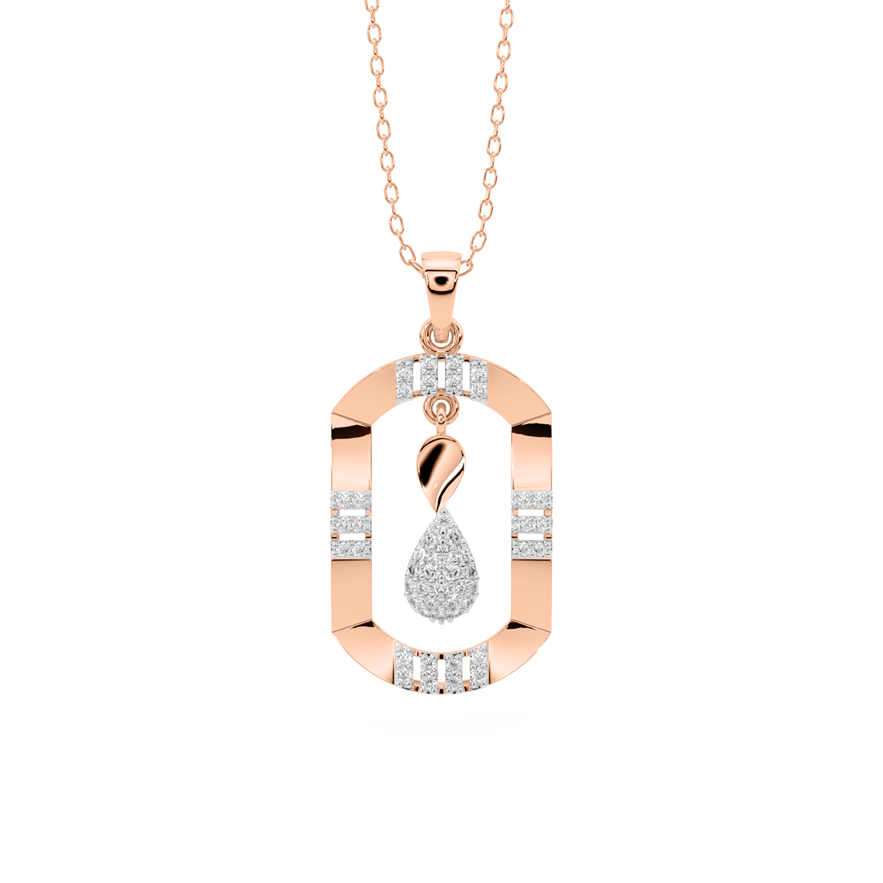 Barend Round Diamond Office Wear Pendant