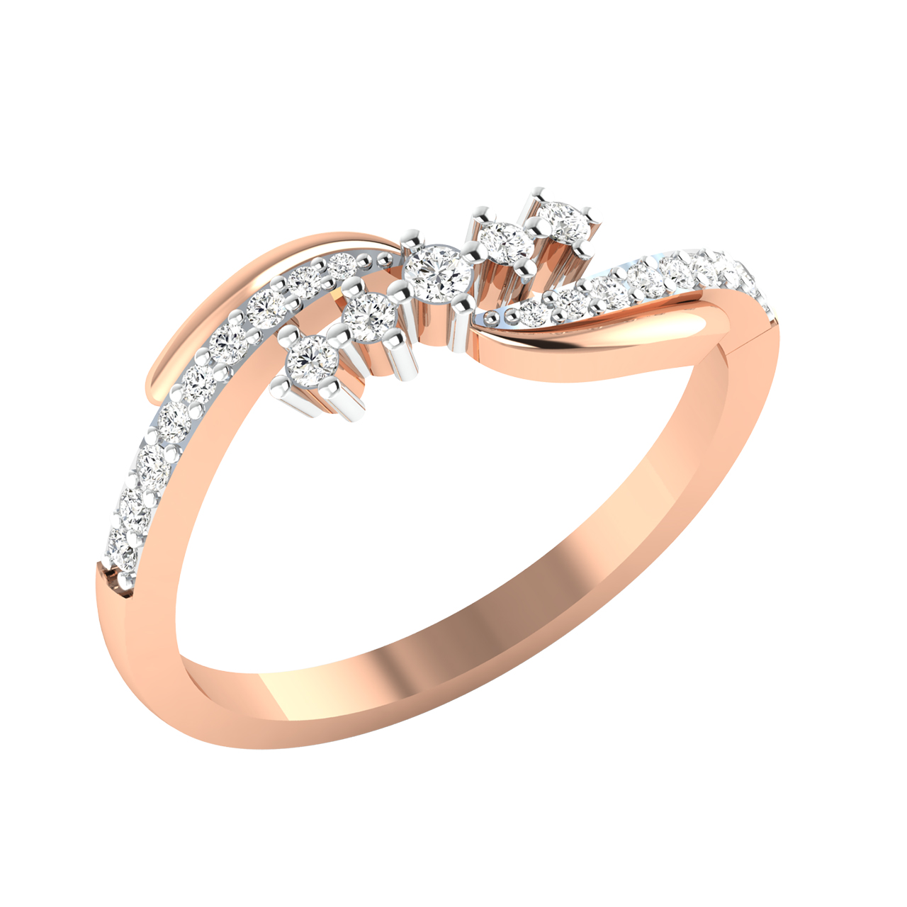 Dai Round Diamond Dainty Ring