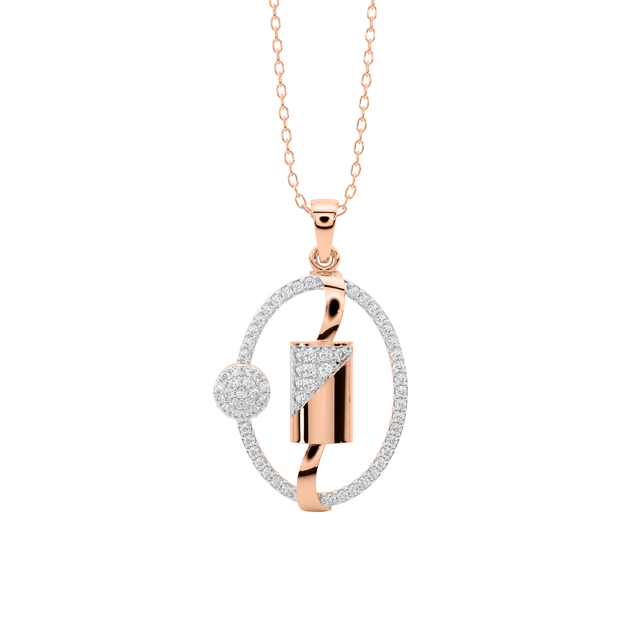 Kristian Round Diamond Office Wear Pendant