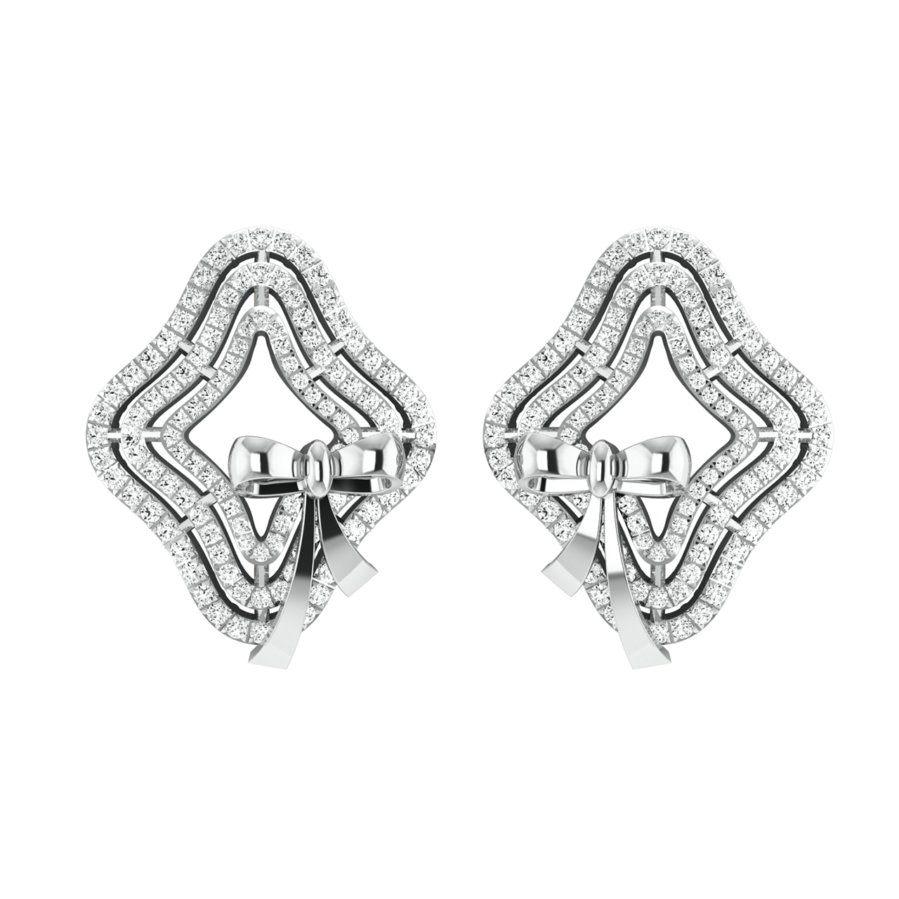 Lucie Star Diamond Stud Earrings For Her