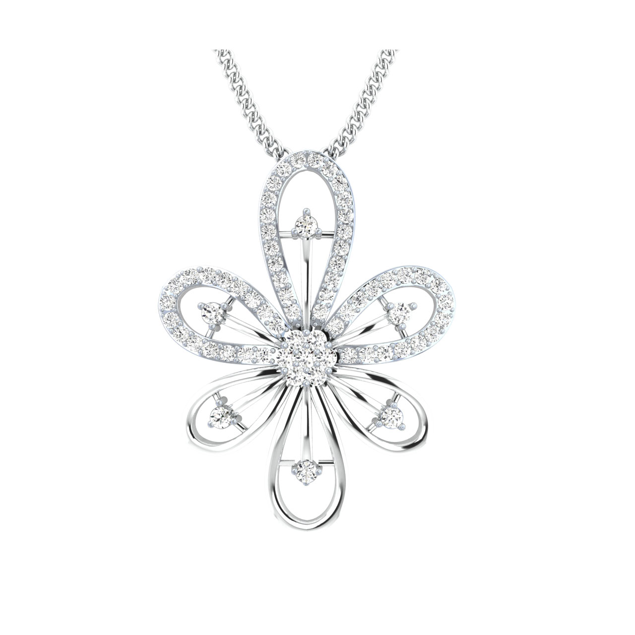 Aganya Round Diamond Pendant