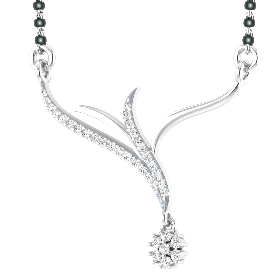 Denver Round Diamond Mangalsutra