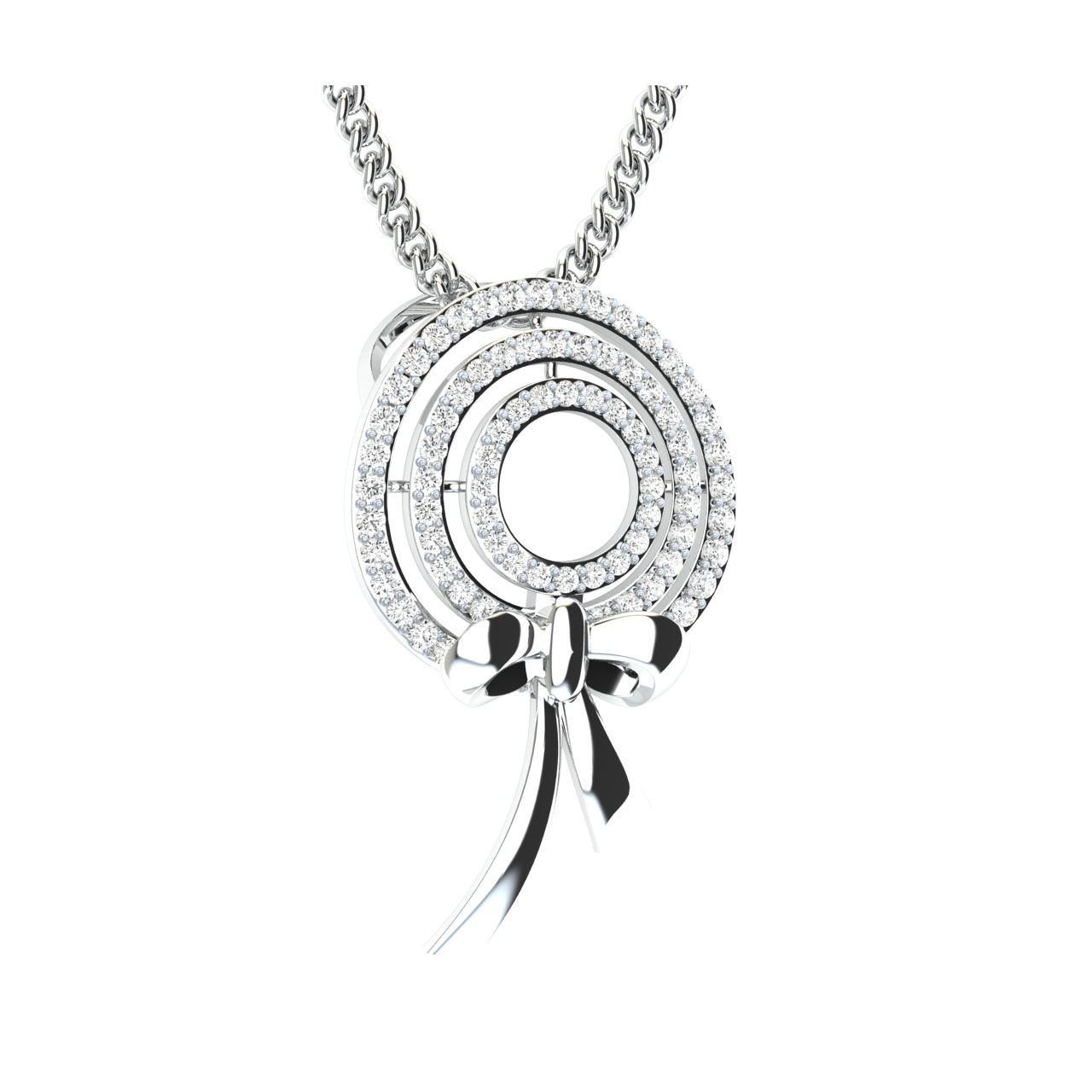 Marie Round Diamond Office Wear Pendant