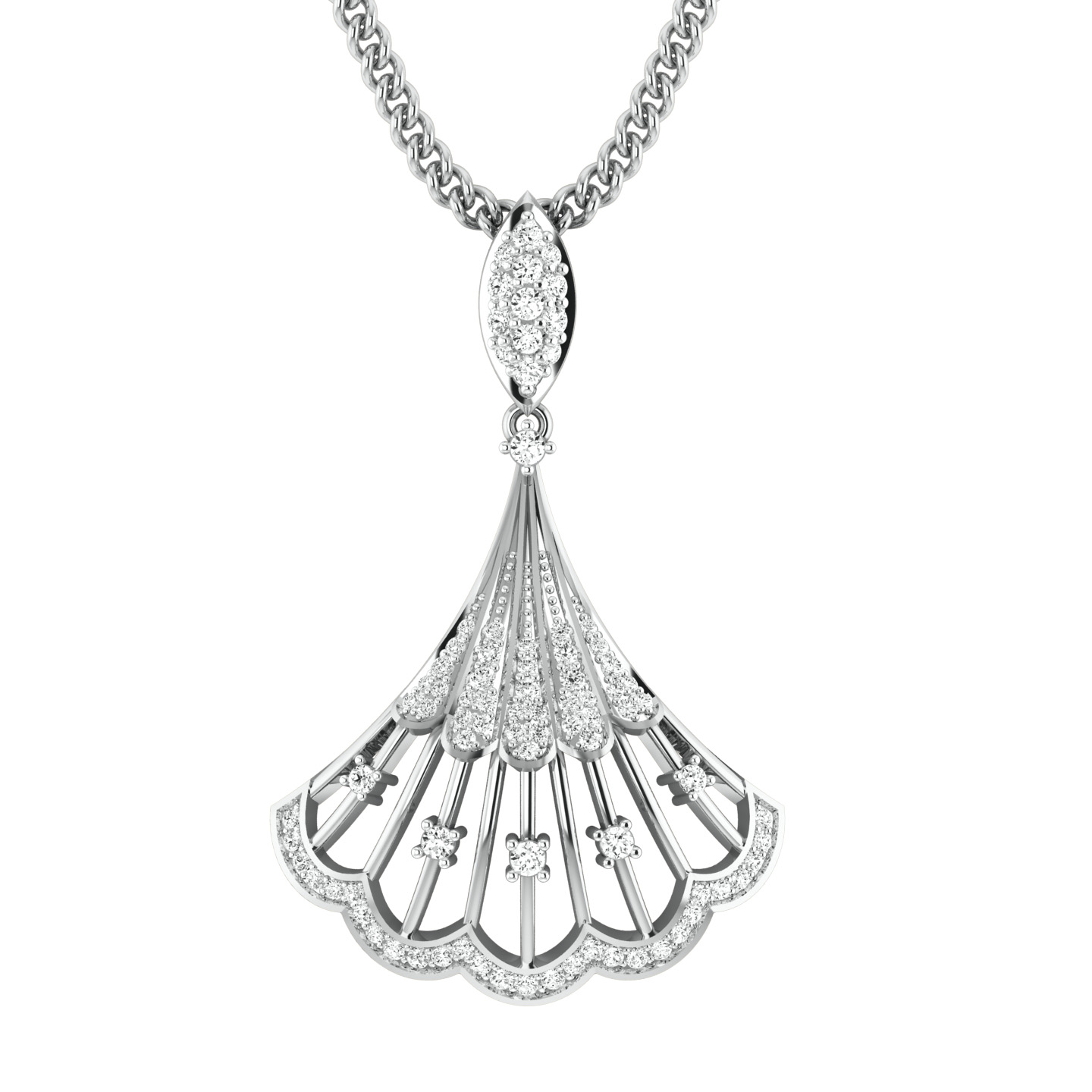 Margot Round Diamond Office Wear Pendant