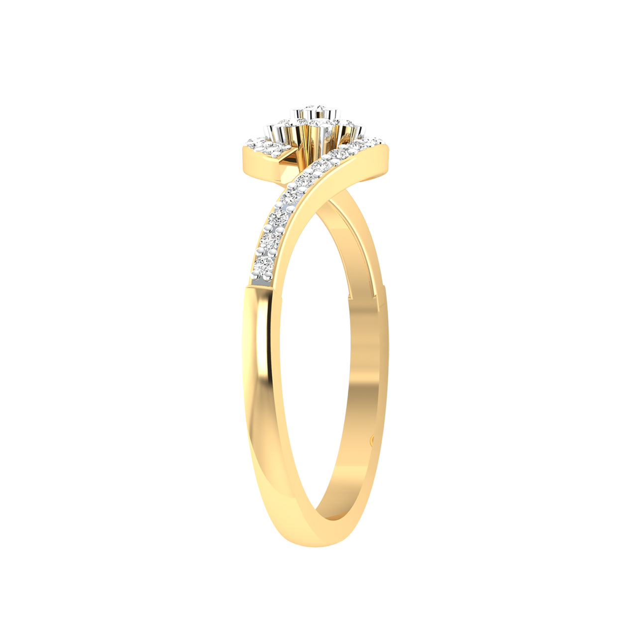 Reina Round Diamond Engagement Ring