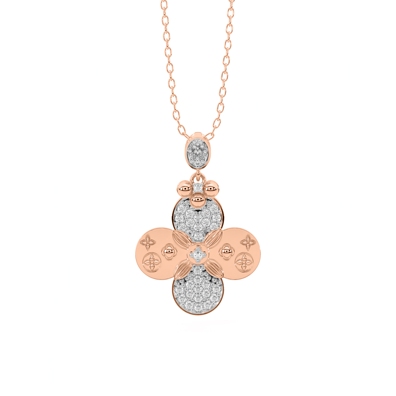 Floral Fyre Diamond Pendant