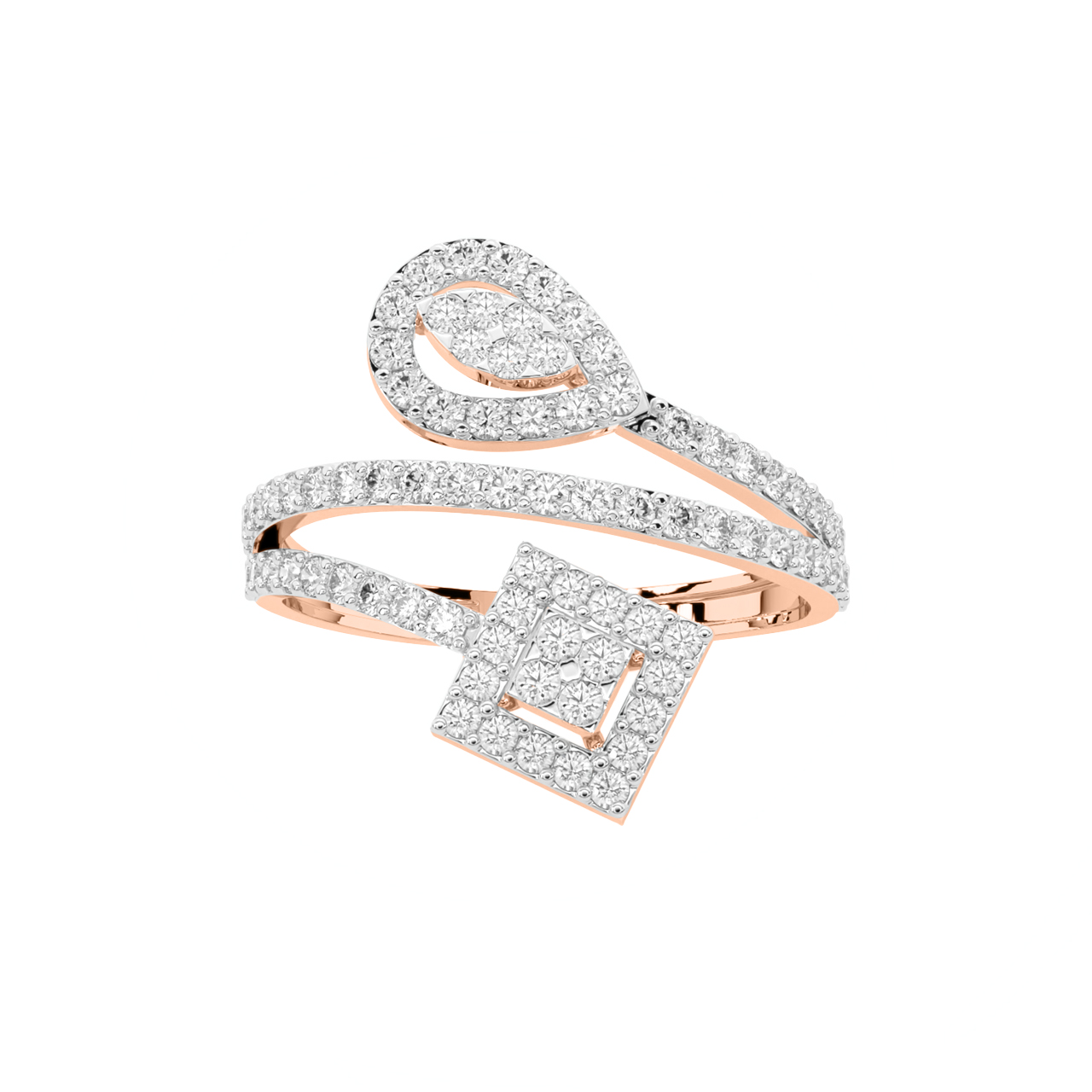 Shimmer Design Diamond Rings