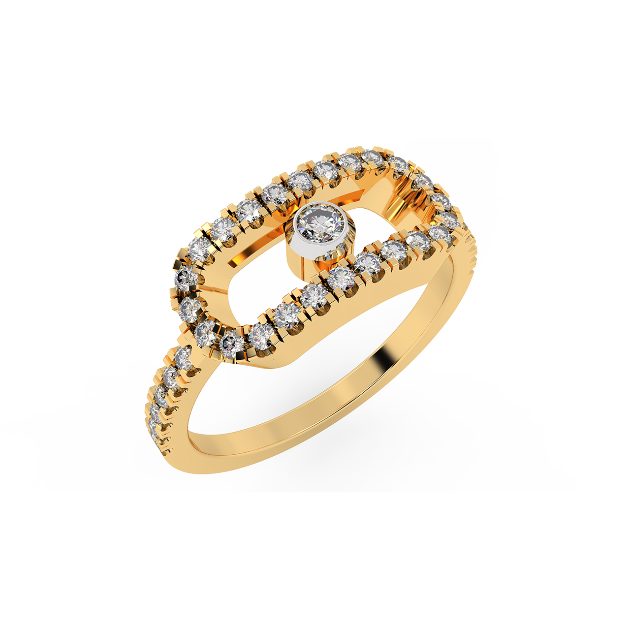 Mens Designer Gold Diamond Rings Online | PC Chandra Jewellers