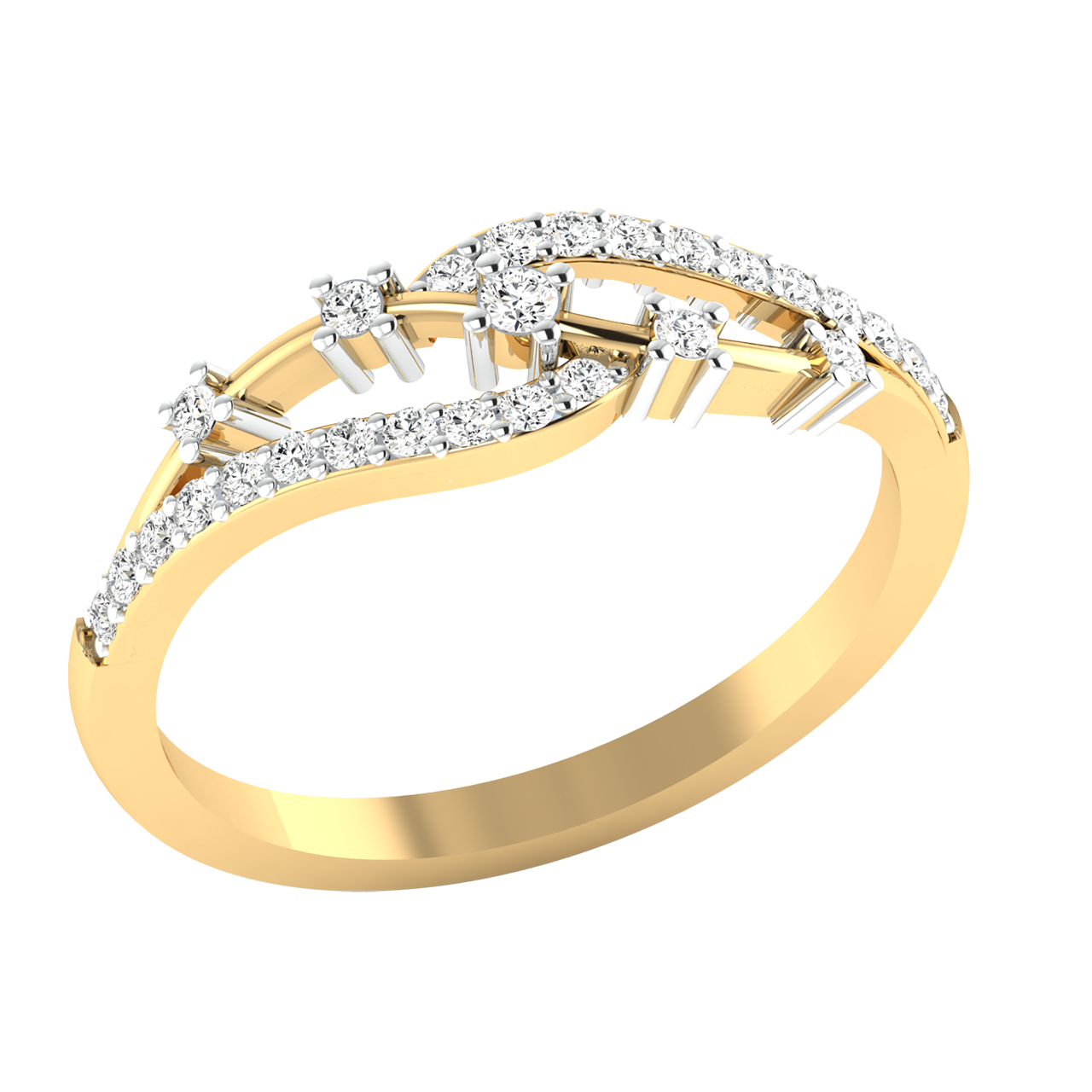 Utano Round Diamond Engagement Ring