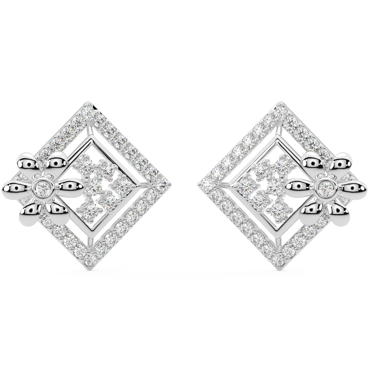 Zinan Round Diamond Stud Earrings