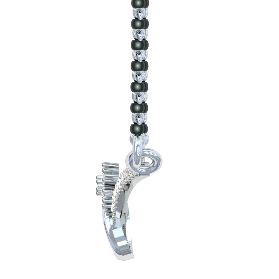 Amirah Round Diamond Mangalsutra