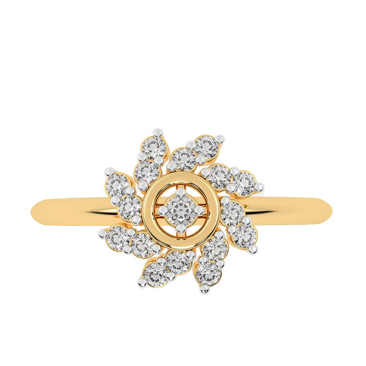 Blossom Design Diamond Ring