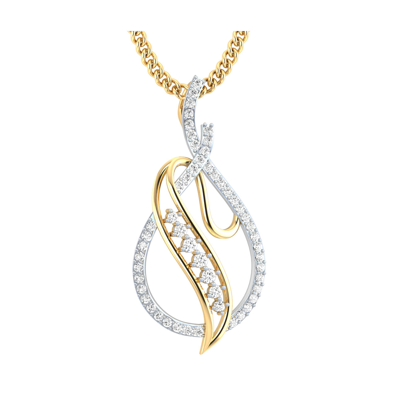 Adisree Round Diamond Office Wear Pendant