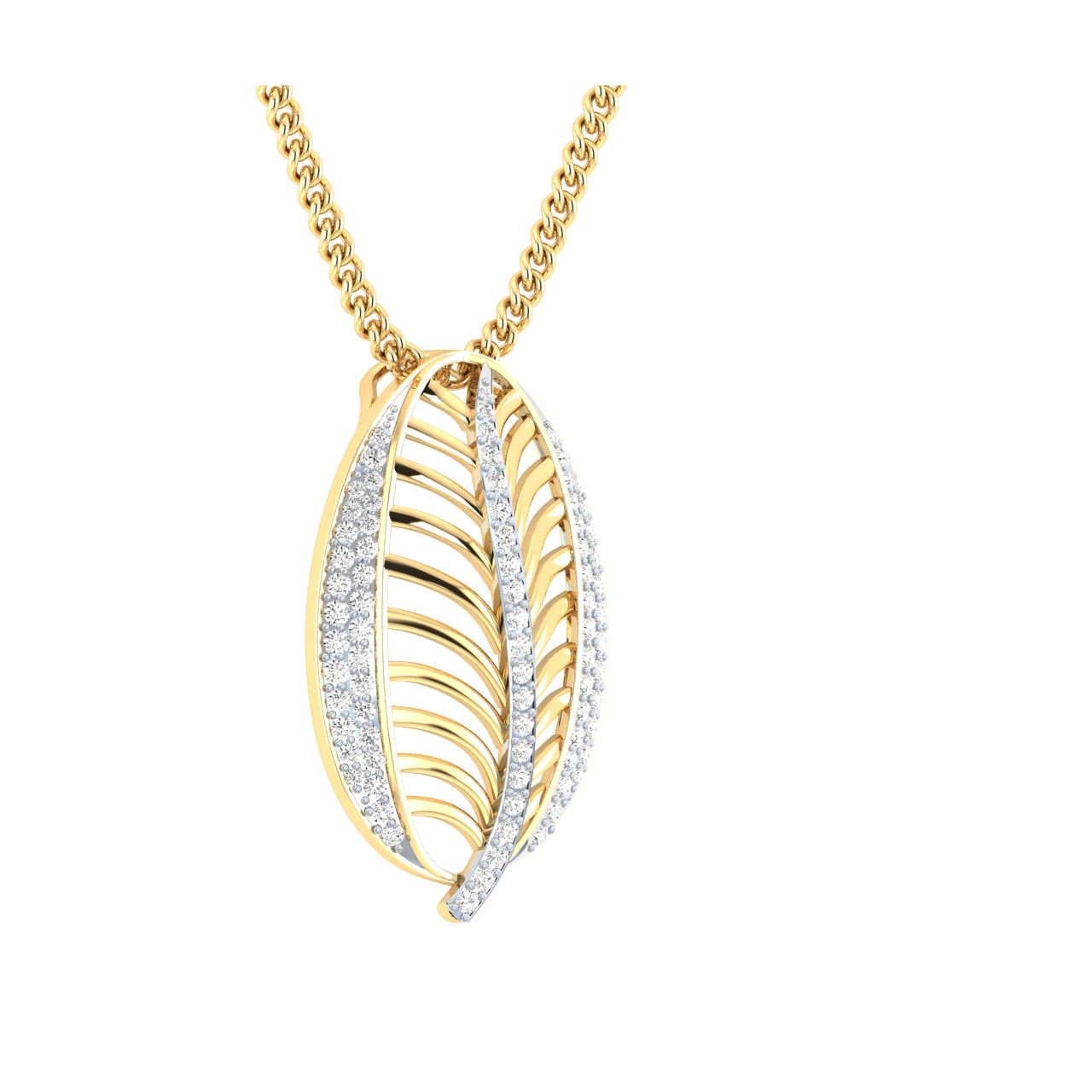 Achit Round Diamond Office Wear Pendant