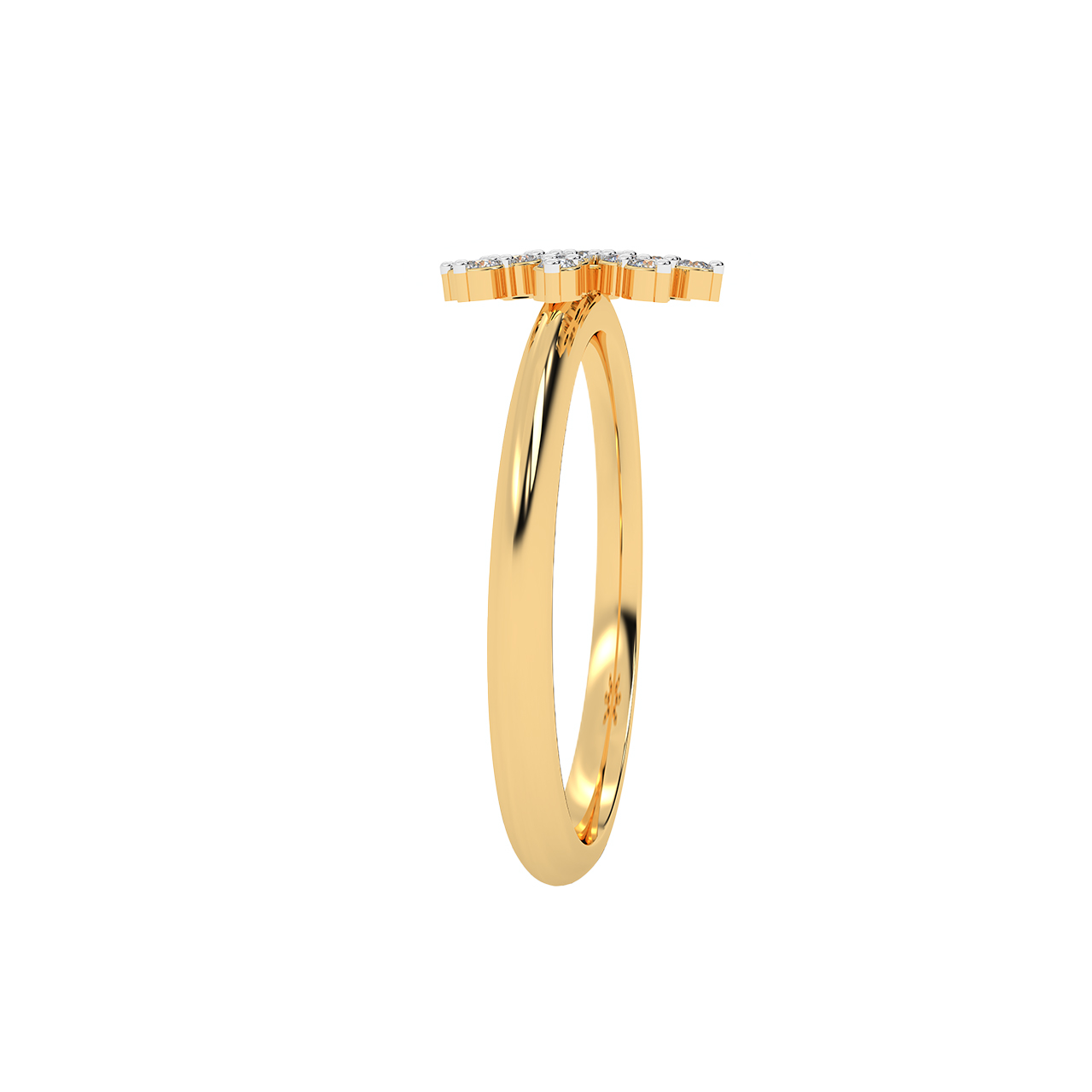 Linear Diamond Design Ring