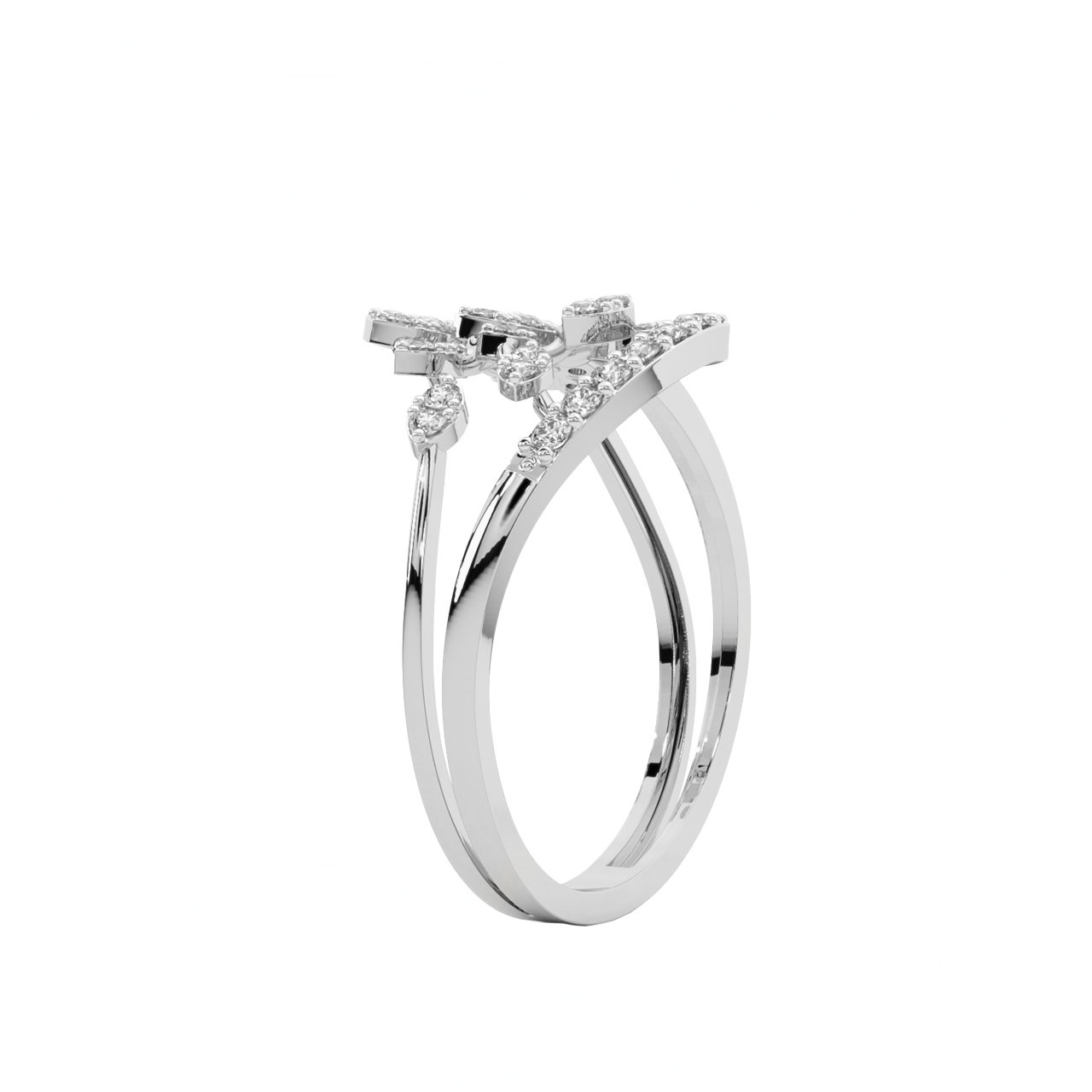 Blossom Leaf Diamond Ring