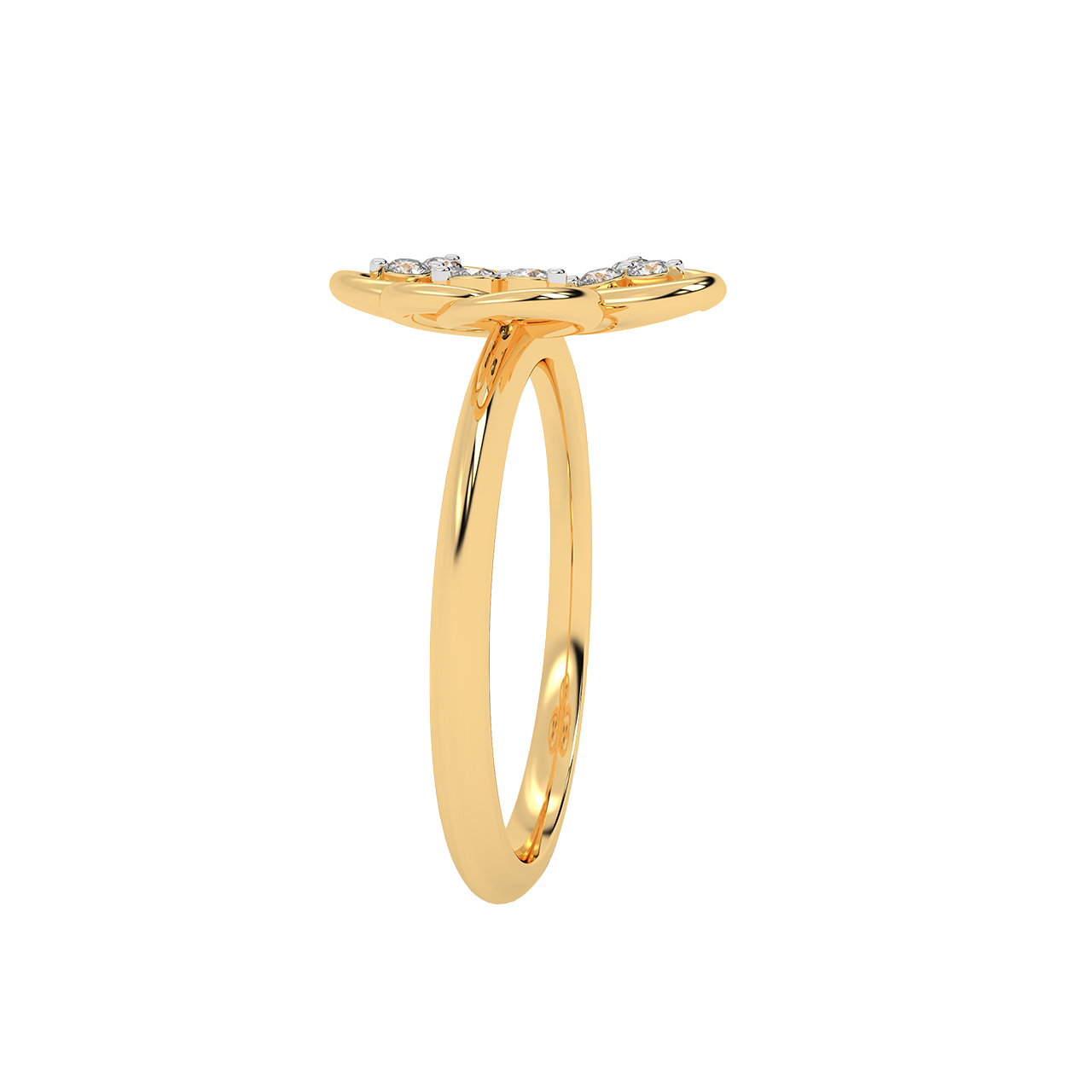 Triple Diamond Dainty Ring