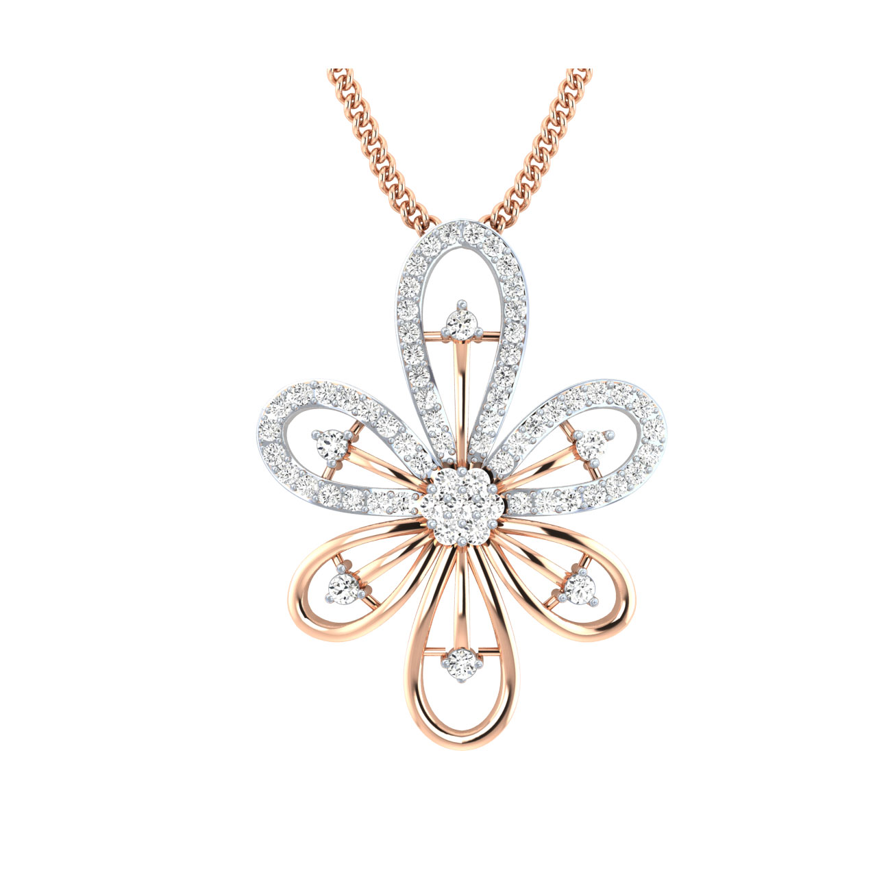 Aganya Round Diamond Pendant