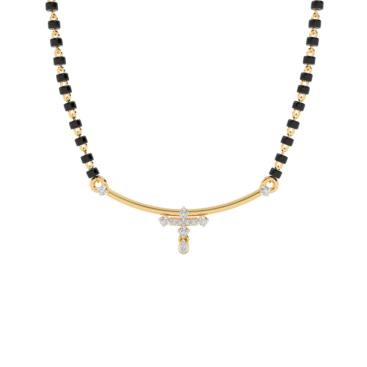 Simple But Elegant Design Diamond Mangalsutra