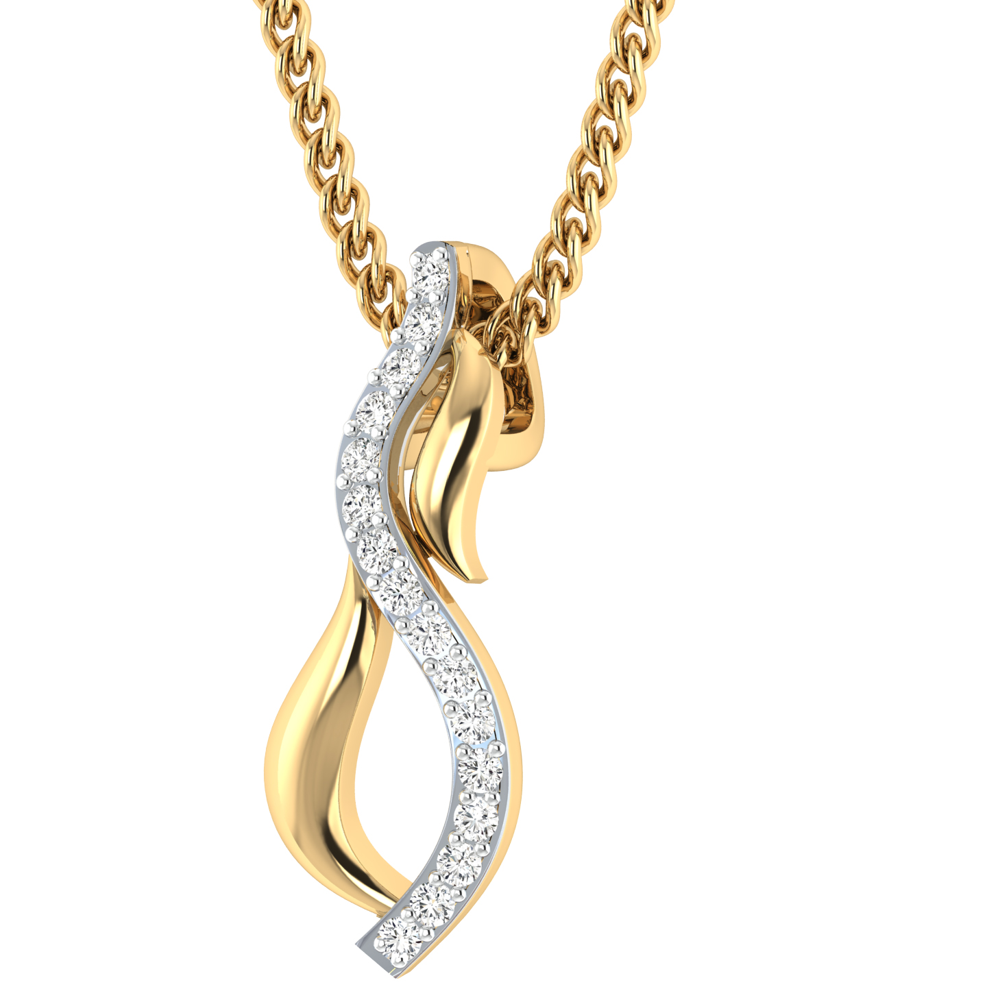 Emery Round Diamond Office Wear Pendant