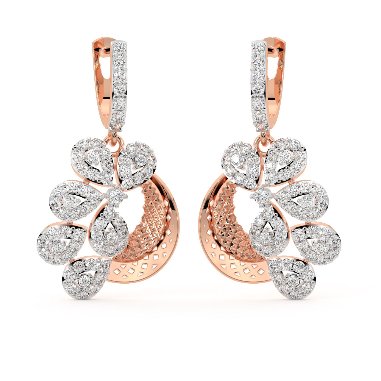 Lucia Round Diamond Earrings