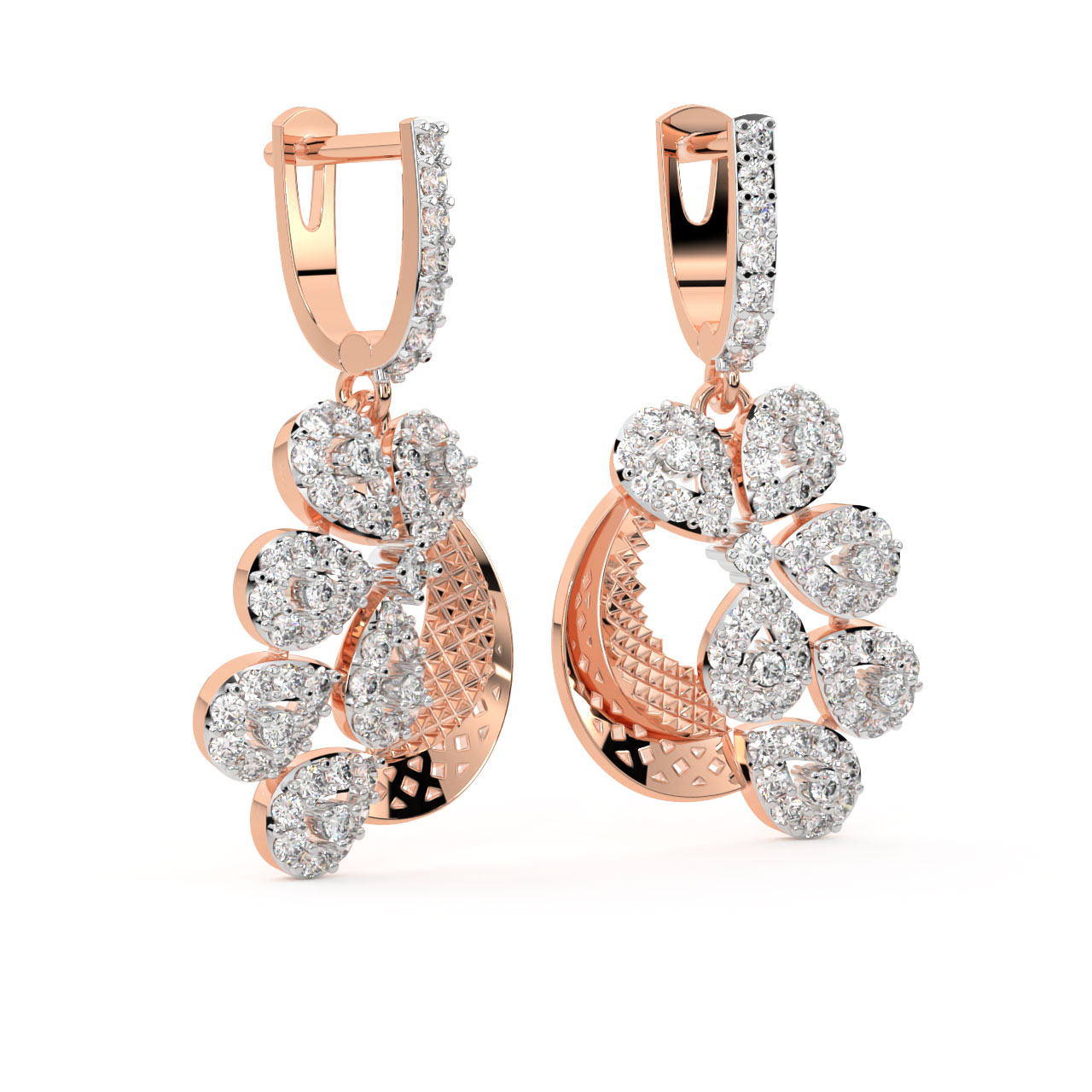 Lucia Round Diamond Earrings