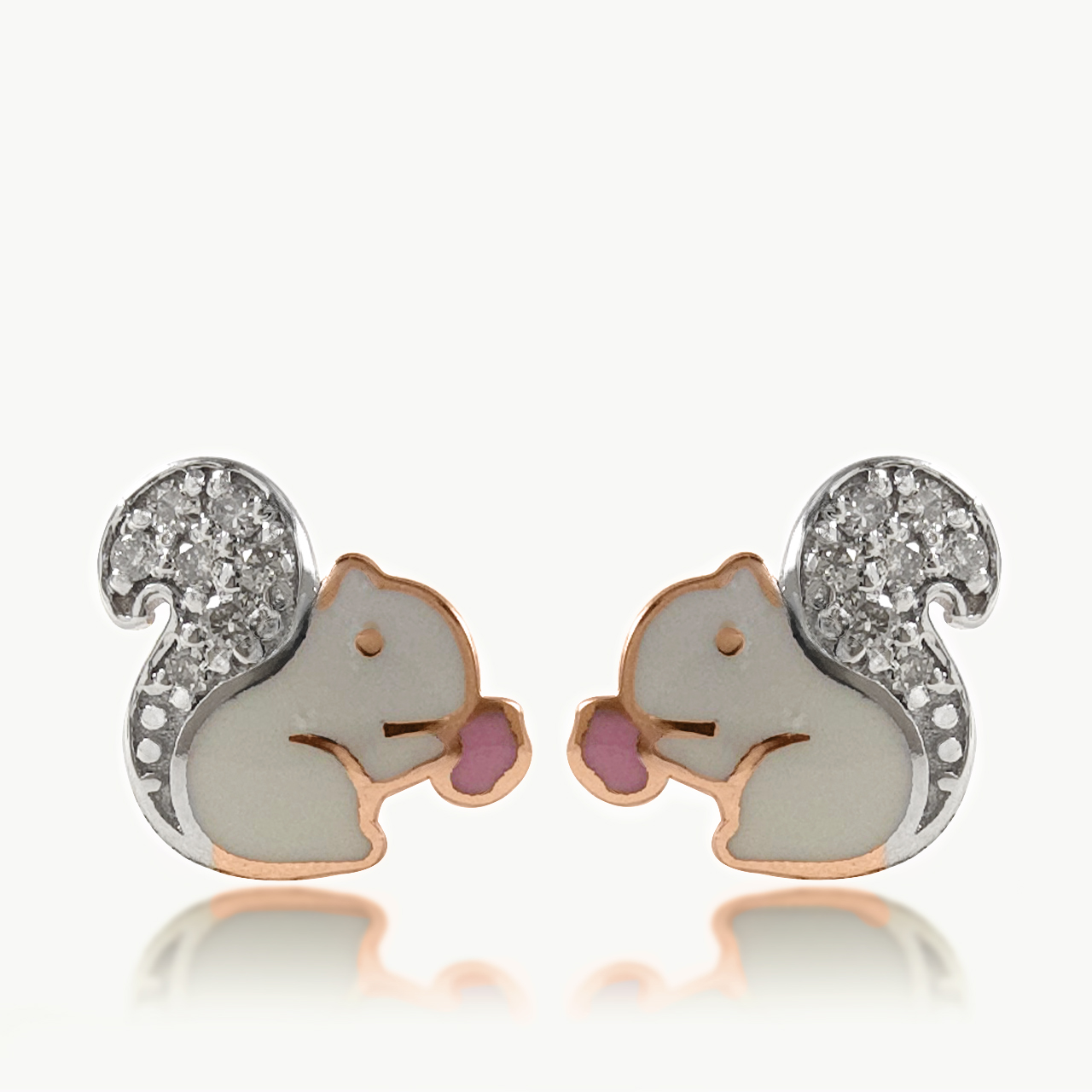 Squirrel Diamond Earrings