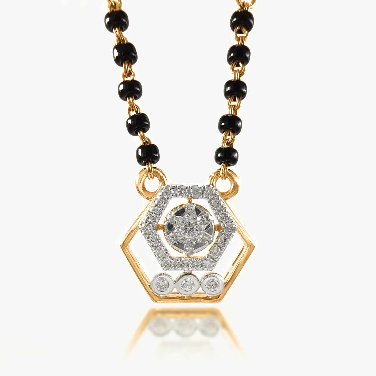 Dual Hex Diamond Mangalsutra