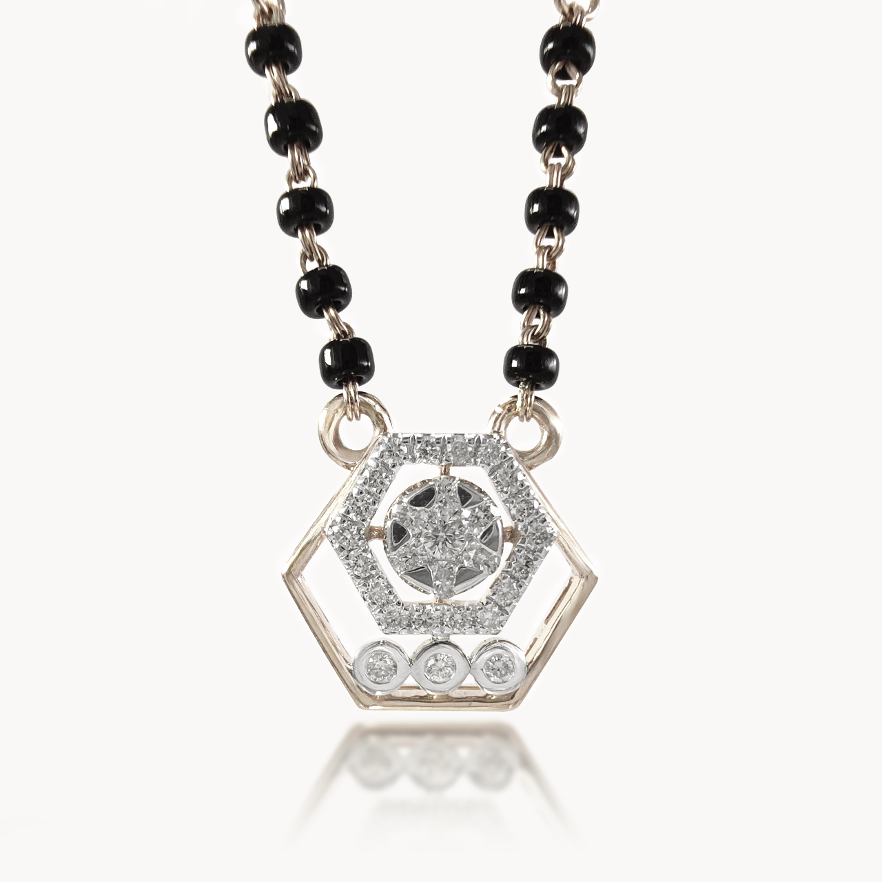 Dual Hex Diamond Mangalsutra