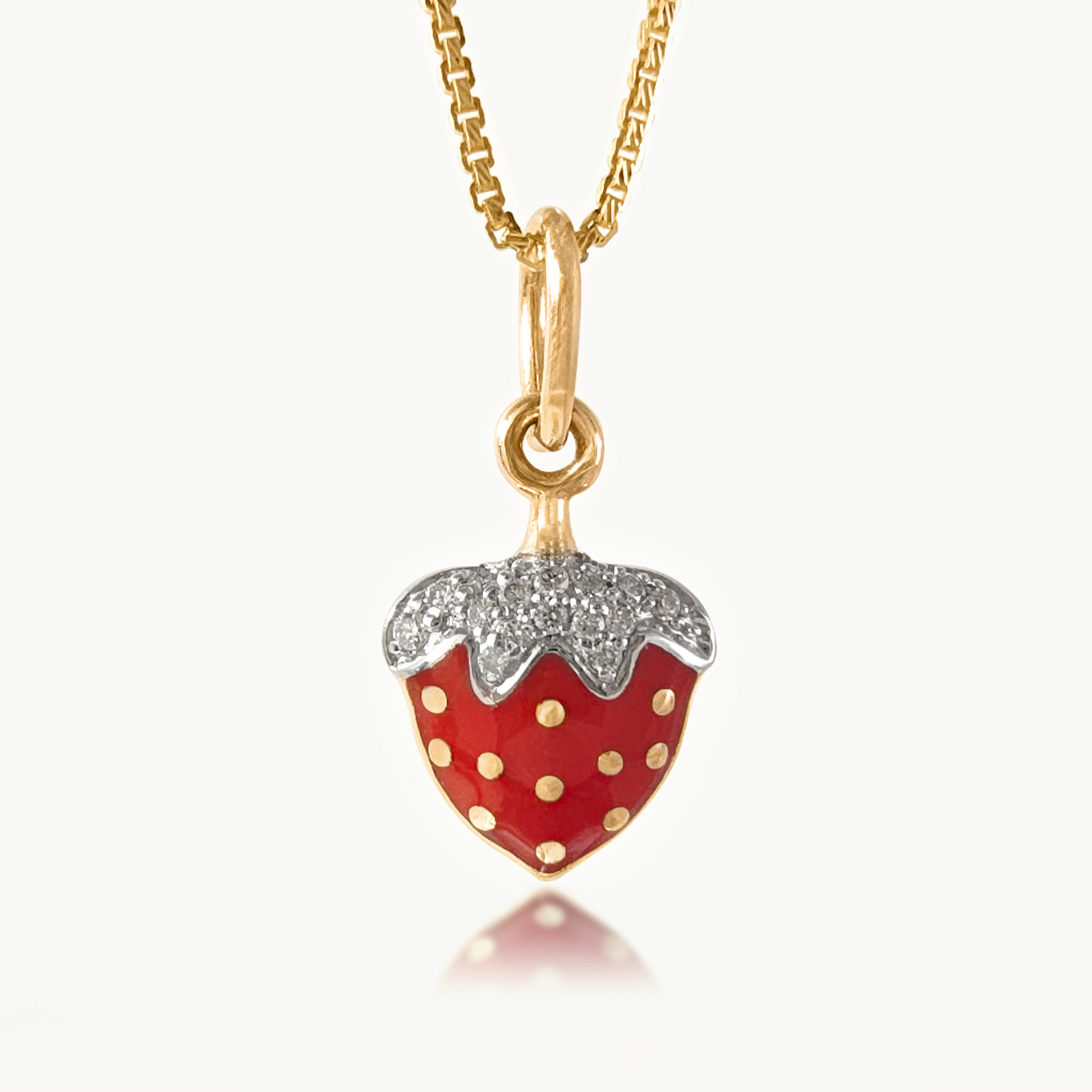 Strawberry Diamond Pendant