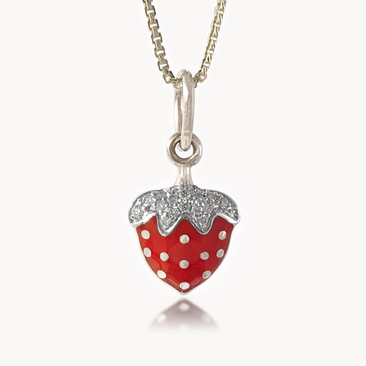 Strawberry Diamond Pendant