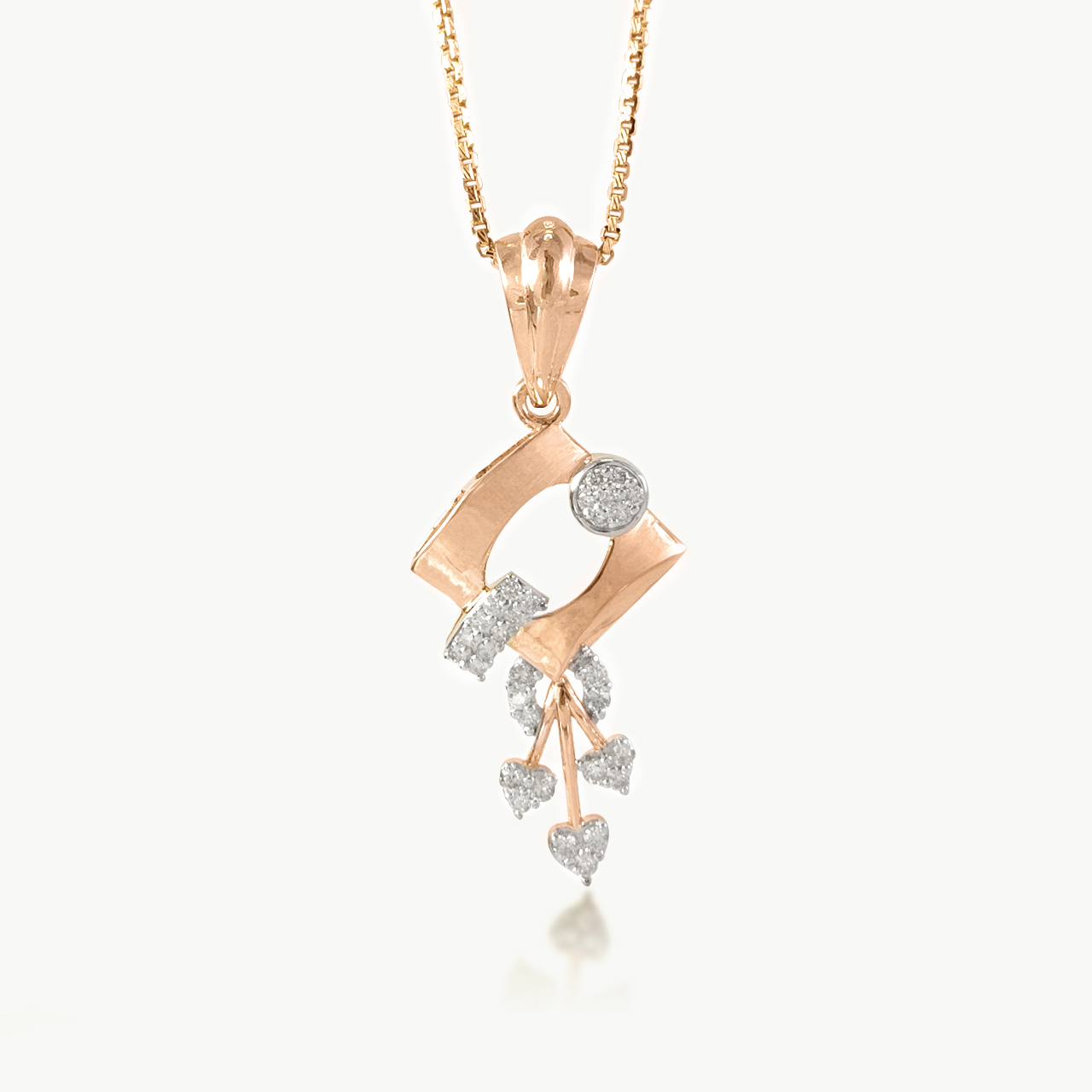 Abel Round Diamond Office Wear Pendant