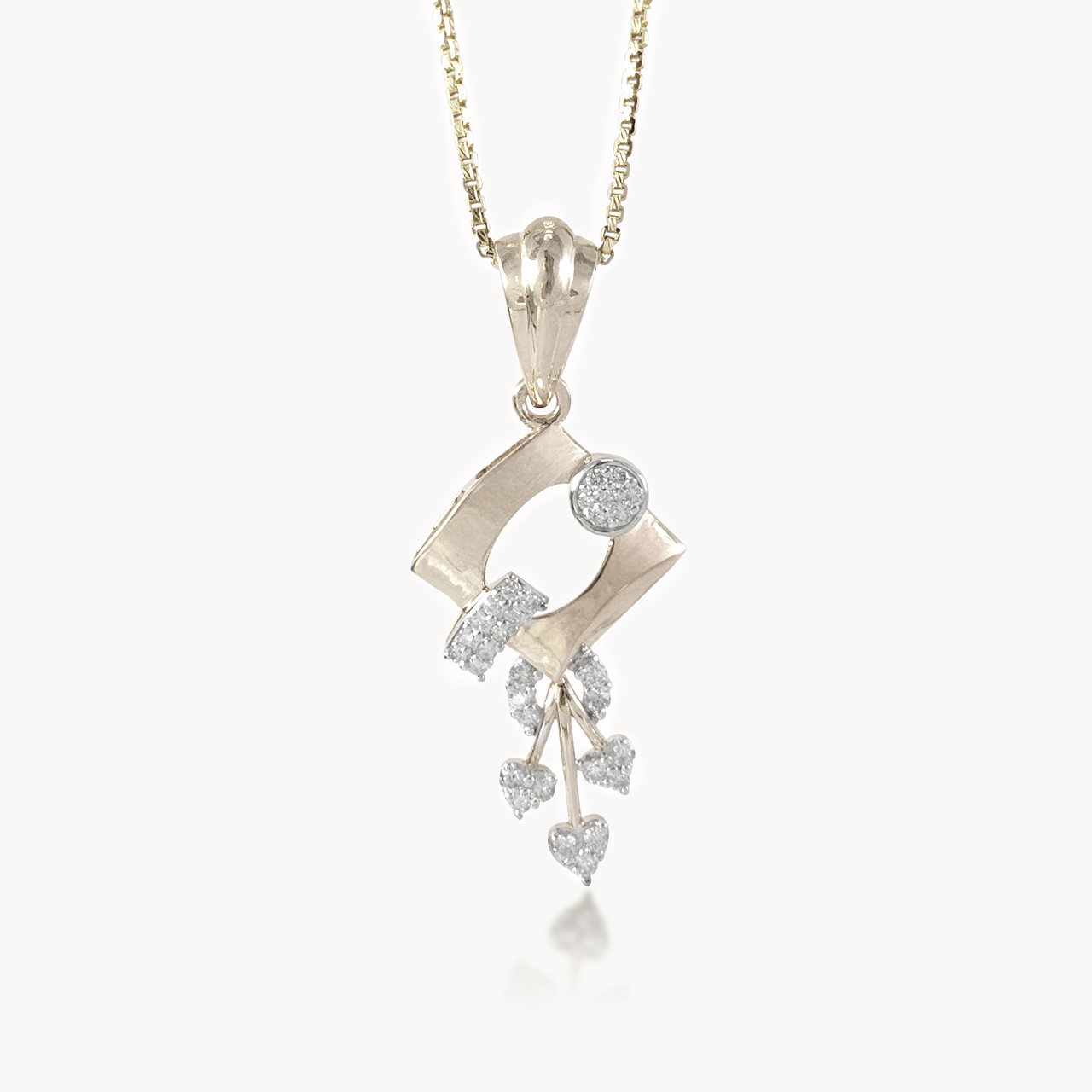 Abel Round Diamond Office Wear Pendant