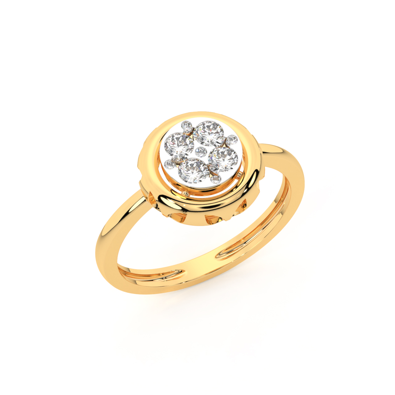 Gleaming Diamond Engagement Ring