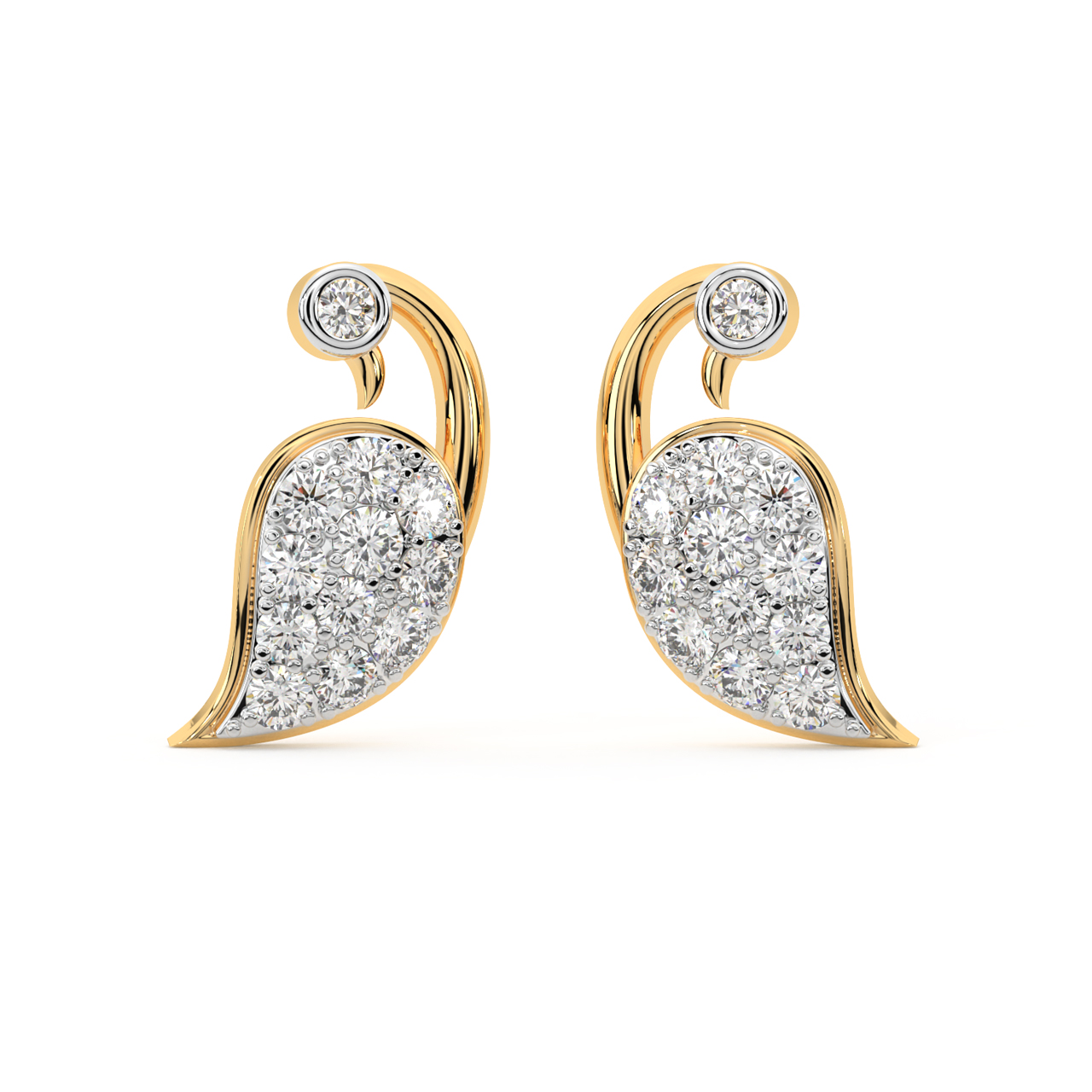 Duck Diamond Stud Earrings