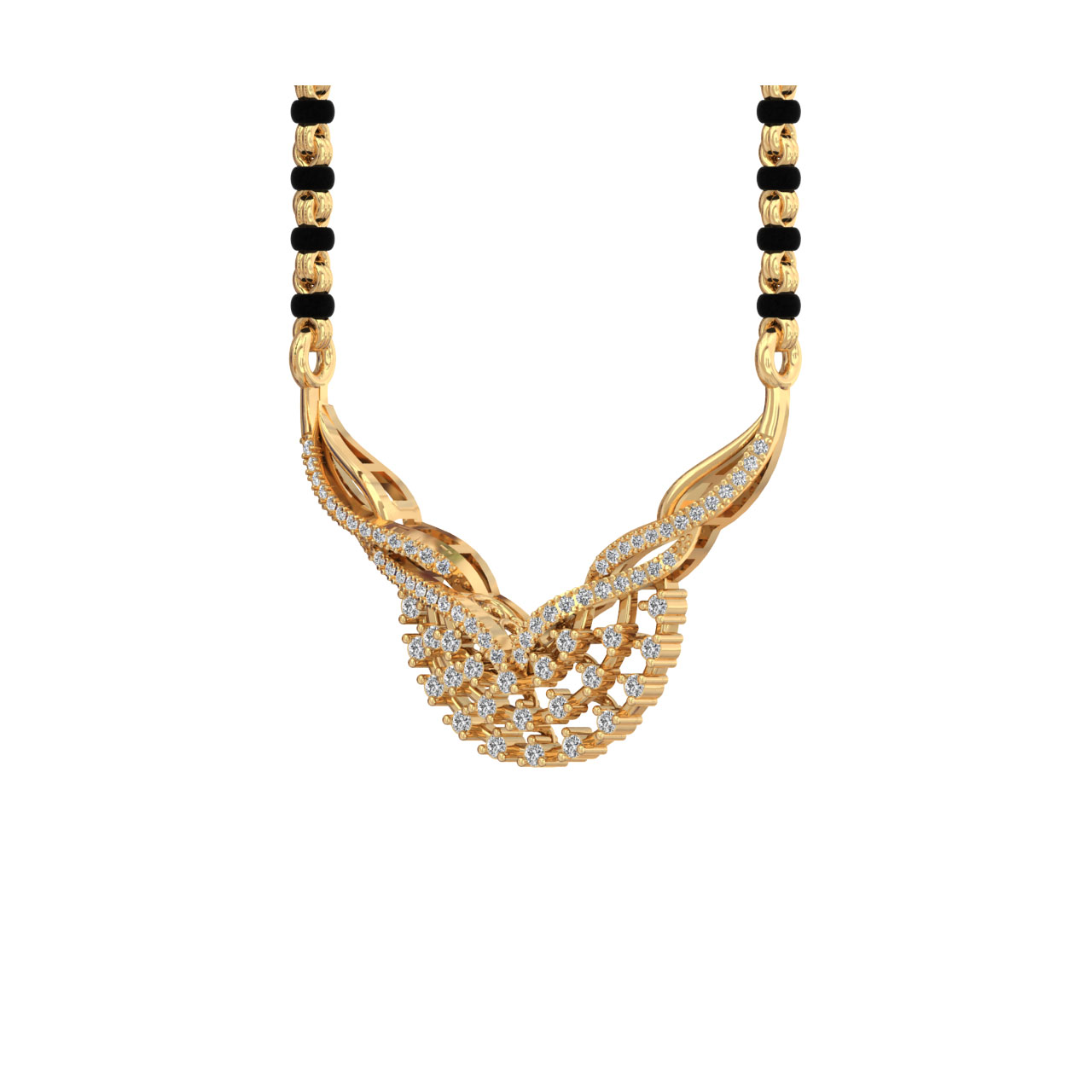 Azaria Round Diamond Mangalsutra 