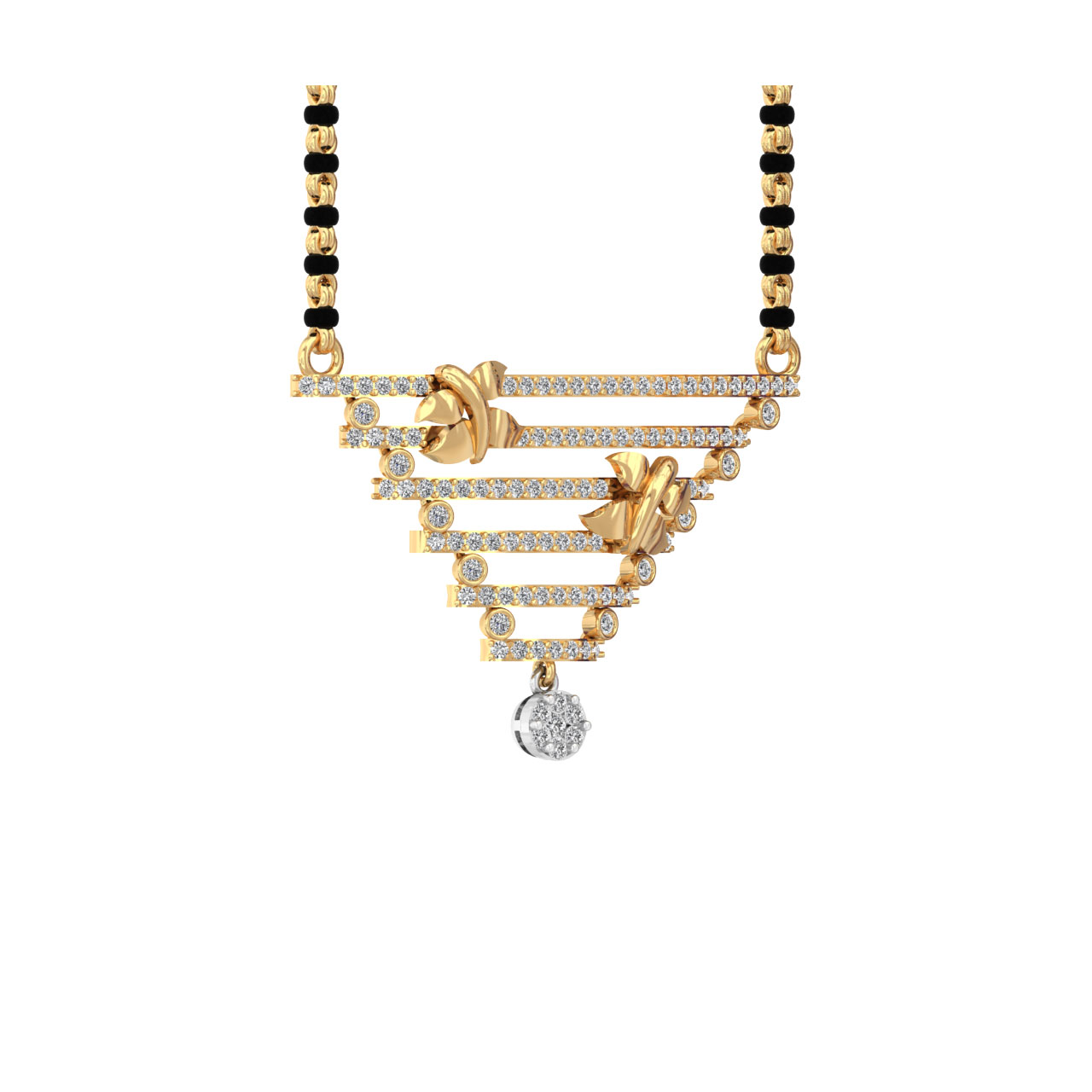 Maria Round Diamond Mangalsutra 