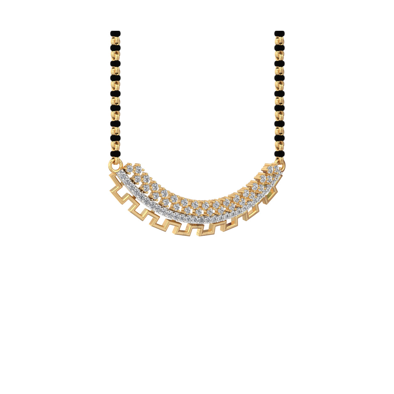 Isla Round Diamond Mangalsutra