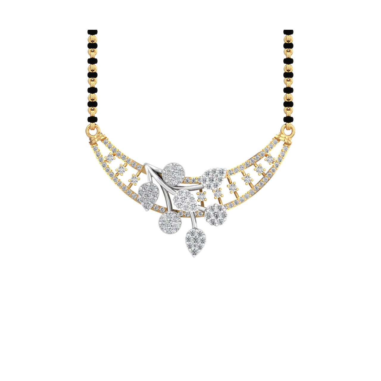 Olivia Round Diamond Mangalsutra